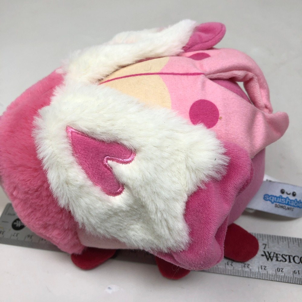Squishable Mini Lovebug 7" Plush Pink White Heart Wings Soft Bug - Picture 9 of 9